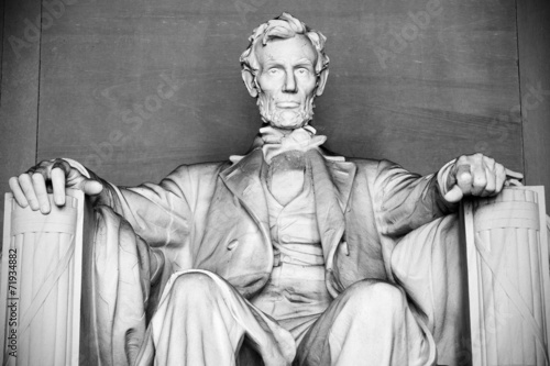 Fotomural Abraham Lincoln statue, Lincoln memorial in Washington