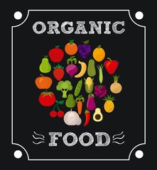 Sticker - organic food design