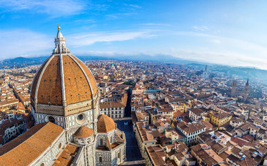 Fototapete - Cathedral Santa Maria del Fiore in Florence, Italy