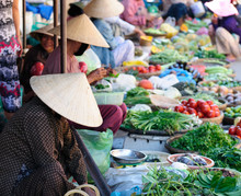 Colour Markets In Vietnam In Hoi An