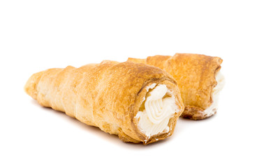 Wall Mural - puff rolls with cream