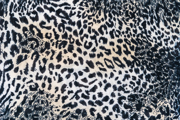 Wall Mural - close up texture of print fabric striped leopard