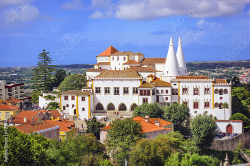 Fototapeta na szkło Sintra National Palace in Sintra, Portugal