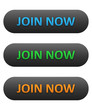JOIN NOW Web Buttons Set (blue orange green register sign up)