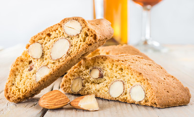 Cantuccini, typical tuscan biscuits or cookies.