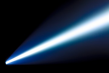 Beam from the flashlight