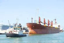 Ship And Tugboat