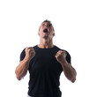 © theartofphoto - Very Angry Muscled Man in Black Shirt