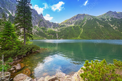 Plakat na zamówienie Eye of the Sea lake in Tatra mountains, Poland