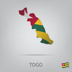 Sticker - country togo