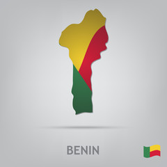 Sticker - country benin