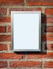 Canvas Print - blank sign