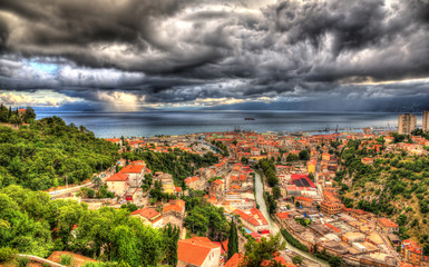 Wall Mural - View of Adriatic Sea in Rijeka, Croatia