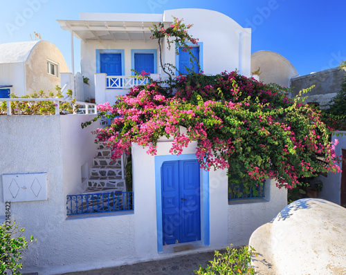 Naklejka - mata magnetyczna na lodówkę Greece Santorini