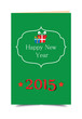 2015 Happy New Year Karte Grün