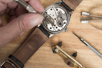 Wall Mural - Repair of watches