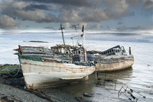 Three Derelict Fishing Trawlers