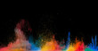 © Jag_cz - colored dust explosion on black background