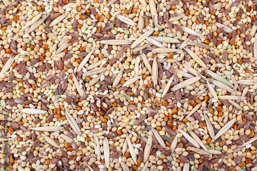 Groats mixture as background