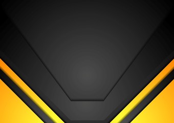 yellow and black corporate art background