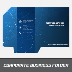 Wall Mural - Corporate business folder or document folder template