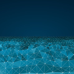 Poster - Vector illustration of abstract waves with space | EPS10