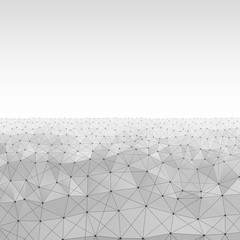 Poster - Vector illustration of abstract waves with white space | EPS10