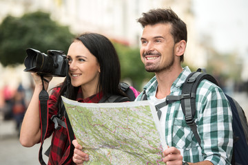 Canvas Print - Tourists