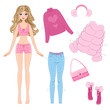 paper doll with clothes