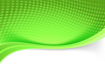 Wall Mural - green border transparent circle pattern background