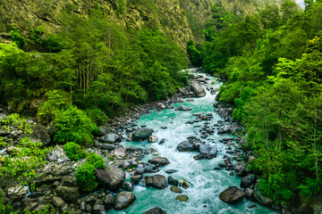 Wall Mural - river from everest trek