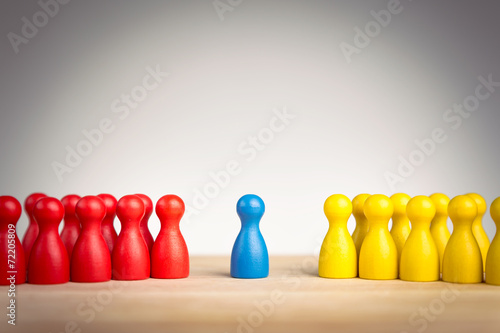 Fotomural Leadership, diplomacy, unification and mediation concept
