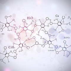 Wall Mural - abstract white science background