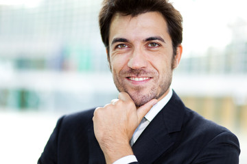 Wall Mural - Confident handsome businessman