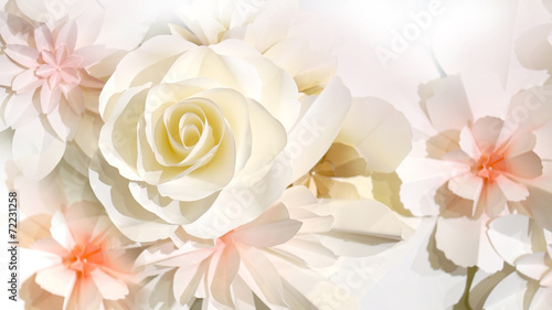 Naklejka na szybę roses flower wedding background