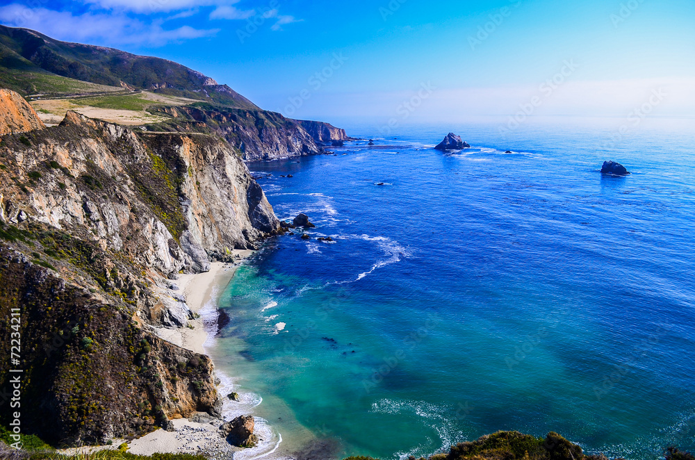 california coast - obrazy, fototapety, plakaty 