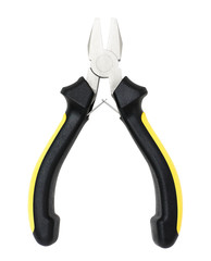 Short Nose Pliers with Black Yellow Insulation Handle