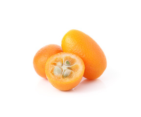 Poster - kumquat fruits isolated on white background