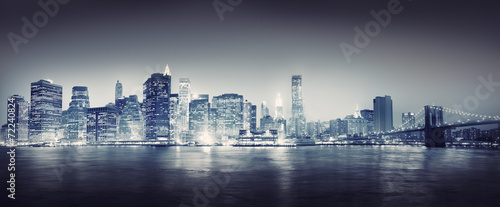 Naklejka na szafę City Scape New York Buildings Travel Concepts