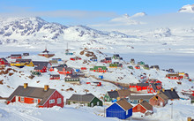 Colorful Houses In Greenland