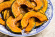 Roasted slices of pumpkin - zucca al forno