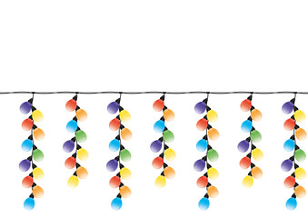 Wall Mural - Christmas garland.