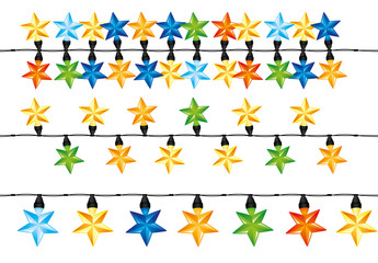 Wall Mural - Christmas garland.