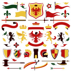 Sticker - Heraldic set colored