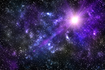 Wall Mural - Universe background for presentation design. Star and space