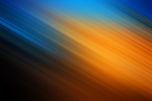 Blurred Abstract Diagonal Lines Orange, Blue, Black. Background For Design.