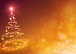 abstract gold christmas tree background