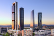 Madrid, Spain Financial District at Cuatro Torres