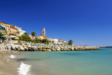 Wall Mural - Strand und Kirche