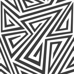 Wall Mural - monochrome tribal seamless texture